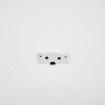熊出沒注意! 貼紙 •ᴥ• 北極熊