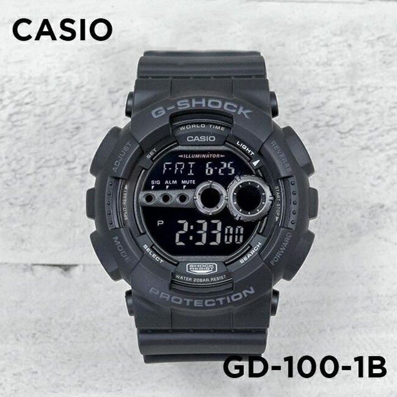 10年保証 CASIO G-SHOCK カシオ Gショック GD-100-1B 腕時計 時計