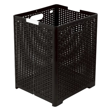 日式加大折疊髒衣收納籃 新料PP  44 x 34 x 32cm  黑色