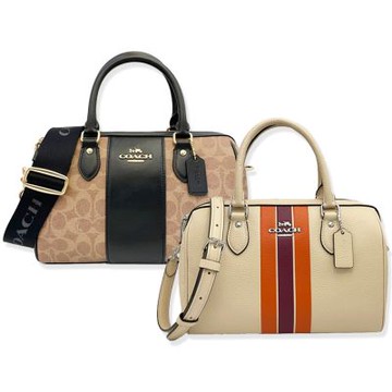 COACH 經典LOGO手提/斜背兩用波士頓包(多色供選)