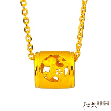 【J'code真愛密碼金飾】 狗(戊)招貴人黃金墜子 送項鍊
