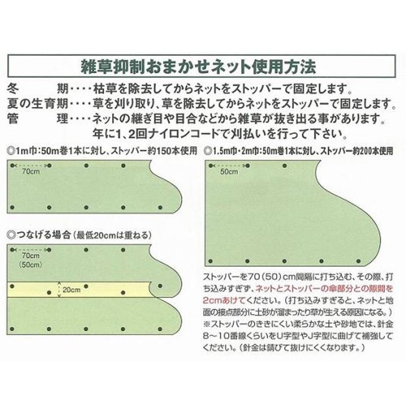 雑草抑制ネット・防草シート押さえピン 大一工業 法面 畦畔 北海道配送不可