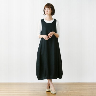 セットアップ可 リネン１００ ノースリーブバルーンワンピース ｍ ３ｌ ディージーワイ D G Y 通販 Lineポイント最大get Lineショッピング