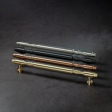 golden parade【v溝一字-192mm】黃銅把手 l 正鎖對鎖背鎖