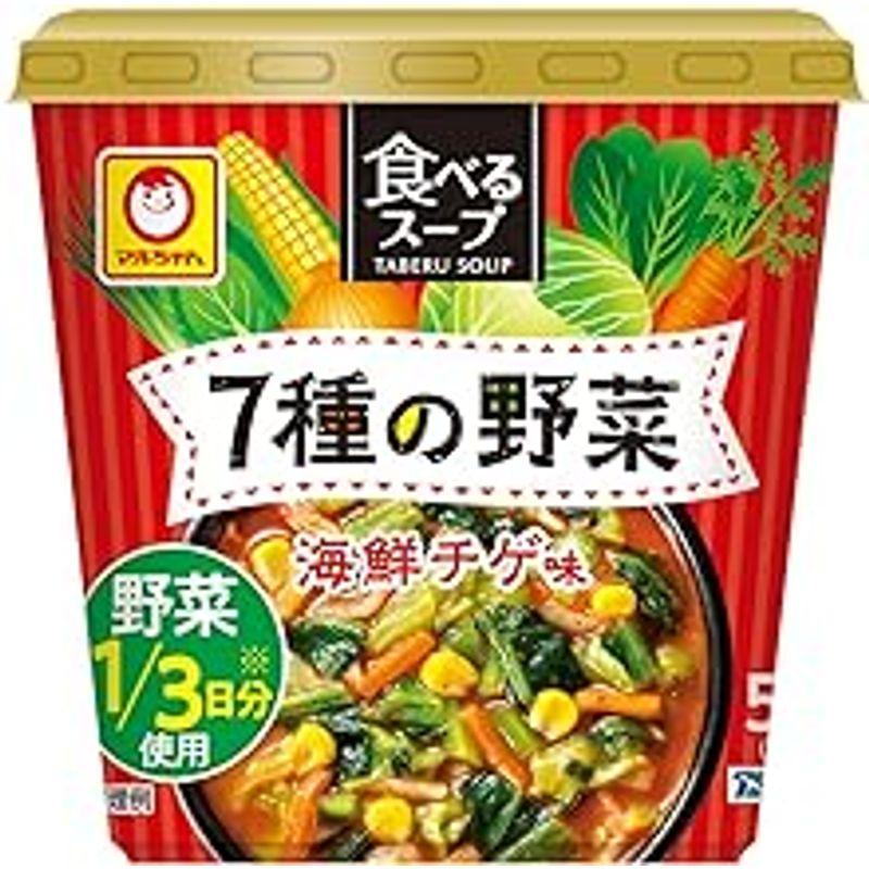 マルちゃん 食べるスープ 7種の野菜 海鮮チゲ味 15g×6個