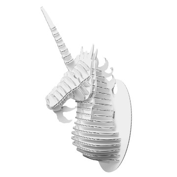 獨角獸 DIY手作 3D居家掛飾 白黑 大型