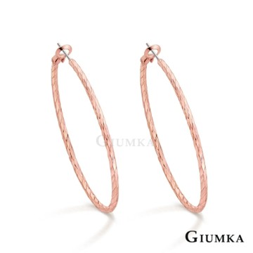 GIUMKA．圈圈耳環．鋼針．C型．低敏．寬約 2mm．無禮盒