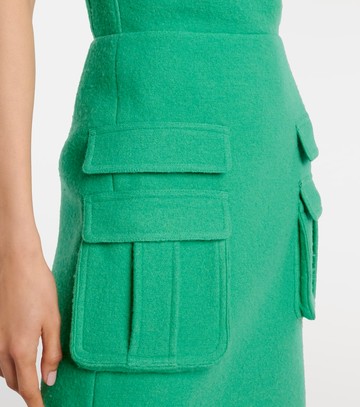 Shushu/Tong Bow-detail wool midi dress