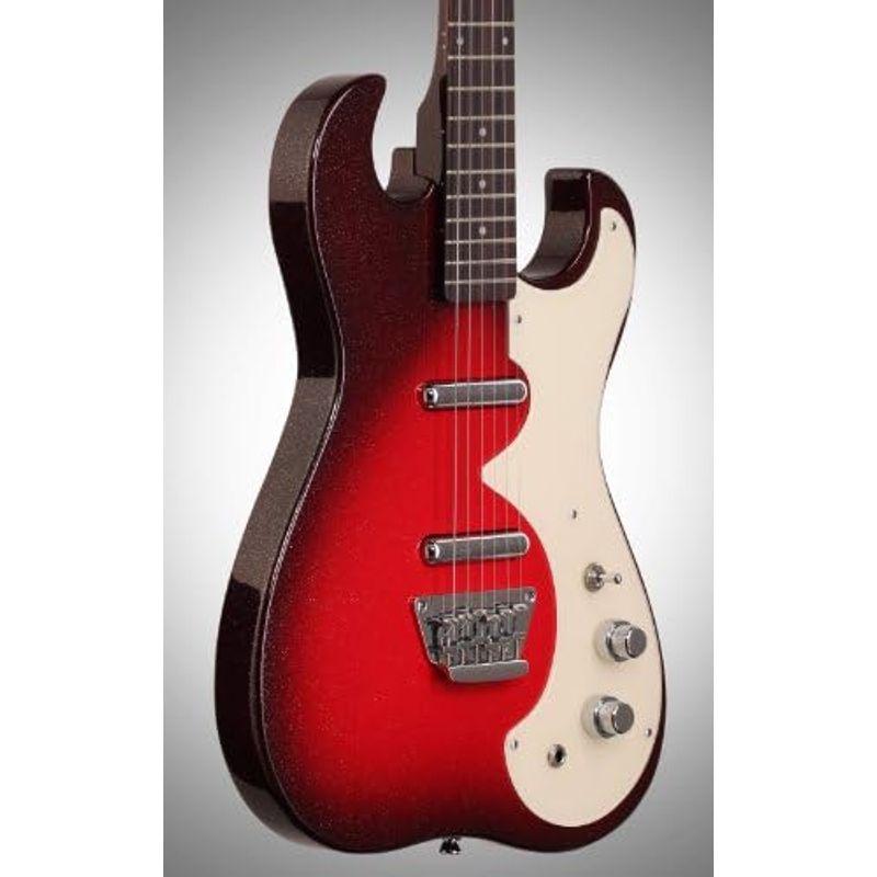 エレキギター Silvertone Classic 1449-RSFB Solid-Body エレキギター, Red Silver Flake Burst