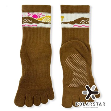 【PolarStar】COOLMAX五趾襪『咖啡』P25516 露營.戶外.登山.排汗襪.休閒襪
