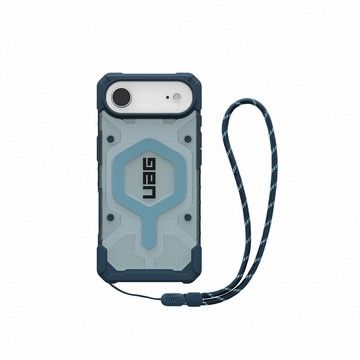 【UAG】iPhone Air 磁吸耐衝擊經典保護殼-透明(藍圈)附手腕掛繩