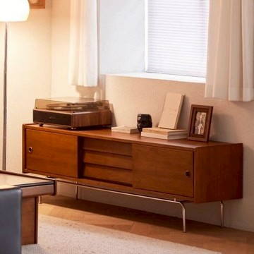 🍄整裝 開立髮票 複古輕奢電視櫃 茶幾組閤 簡約現代客廳儲物櫃 中古日式電視櫃 家用北歐地櫃