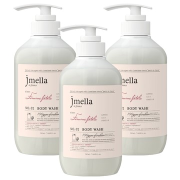 jmella 法式漫舞香水沐浴乳 No.02 Femme Fatale  500ml  3瓶