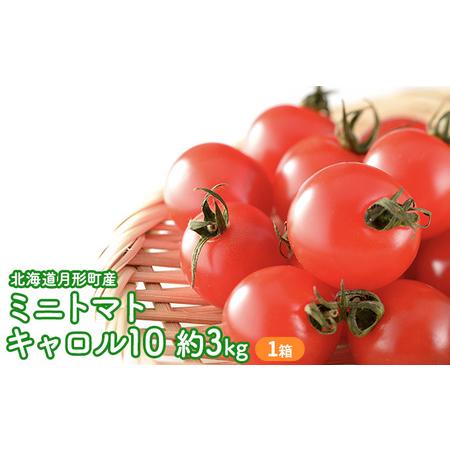 ふるさと納税 2024年夏出荷北海道月形町産ミニトマトキャロル10 約3kg 1箱 北海道月形町