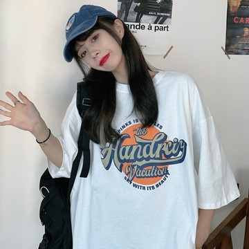 熱銷  韓版寬鬆短袖上衣 短袖t恤 女裝 顯瘦寬鬆上衣 素T 情侶裝 閨蜜裝 男女款C18