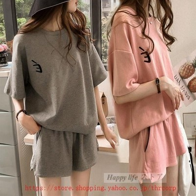 ヴィジョン ストリートウェア パジャマ ルームウェア レディース 春夏 半袖 ショットパンツ 上下セット 可愛い 女性 部屋着 寝巻き 夏新作 通販 Lineポイント最大get Lineショッピング