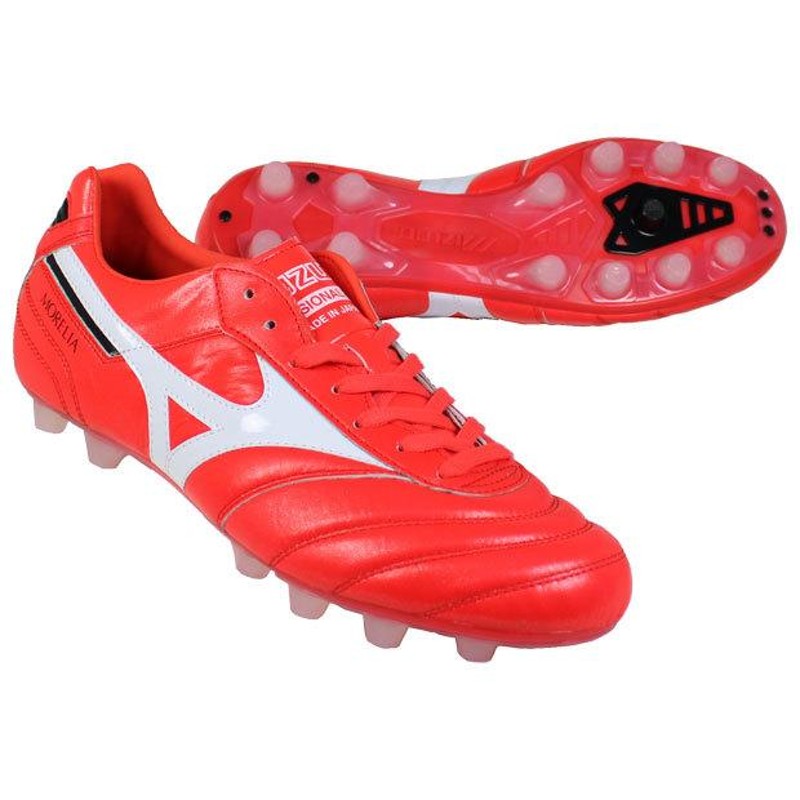 モレリア 2 JAPAN レッド×ホワイト 【MIZUNO|ミズノ】サッカースパイクp1ga200160 | LINEショッピング