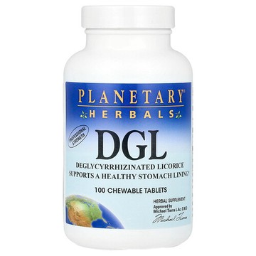 Planetary Herbals, DGL，380 毫克，100 片咀嚼片