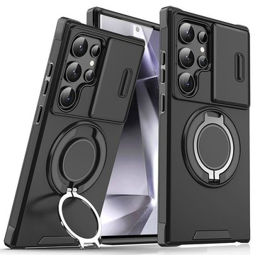 極客推窗 360旋轉支架 防摔手機殼 適用於 三星S26 S25 S24 A56 A55 A17 A37 A06 保護殼