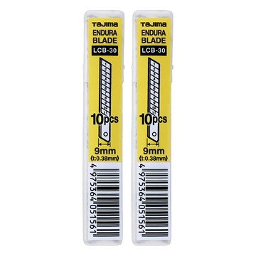 小美工刀用替刃 透明軟盒 LCB-30 LB30N/-1MIC 10片  80 x 9 x 0.38mm  2盒