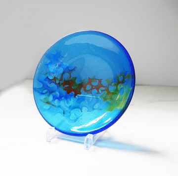 F1-3 海底世界的彩虹(是盤具, 也是擺飾)_20cm直徑