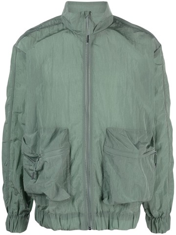 Rains - semi-sheer zip-up windbreaker - unisex - Nylon - S - Green