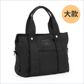 Simple 多夾層手提斜側背包(大)[LG-976-SI-W]