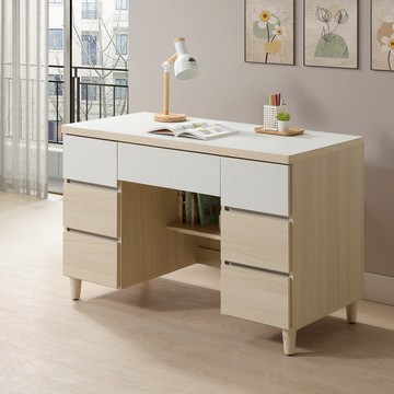 直人木業-DORA設計風書桌121公分