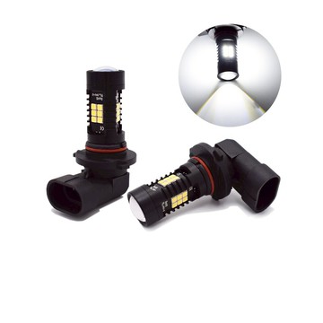 汽車led車燈9006 3030 21燈大功率LED前霧燈9005 3030 21led霧燈