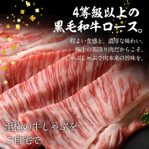 鹿児島県産 黒毛和牛 肩ロース しゃぶしゃぶ肉(計400g) a0-290