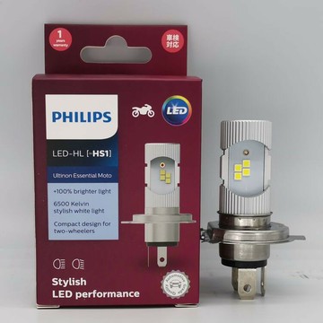 【超亮耐用】機車燈泡 LED燈泡 車燈 大燈 燈泡 改裝燈 飛利浦PHILIPS 12V 6W 三爪接口 防水防震 提升夜間照明