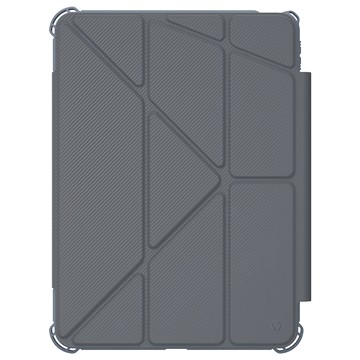 JTLEGEND Mighty Shield相機快取面蓋防摔皮套 附Apple pencil筆槽 + 磁扣  灰藍色  iPad Pro 11吋 2024  1個