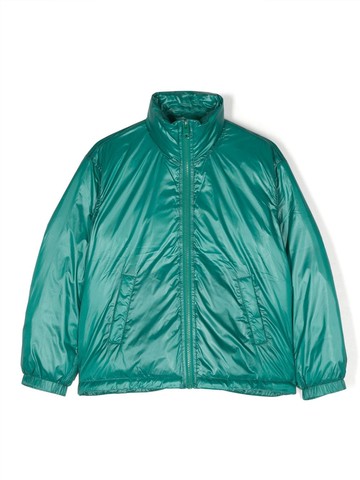 Diesel Kids - Jupiter funnel-neck padded jacket - kids - Nylon/Nylon/Polyester - 8 yrs - Green