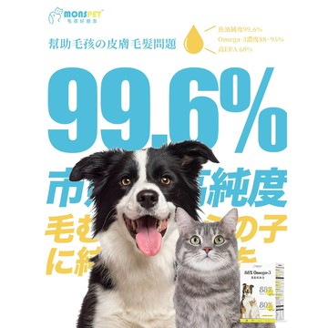 毛孩好朋友 頂級寵物魚油🌟動物醫院專用88% rTG(60顆/盒)高純度魚油Omega3狗魚油貓魚油解決皮膚掉毛問題