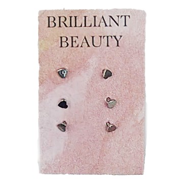 耀眼美人 迷你小愛心養耳棒 6個 鈦鋼  1組