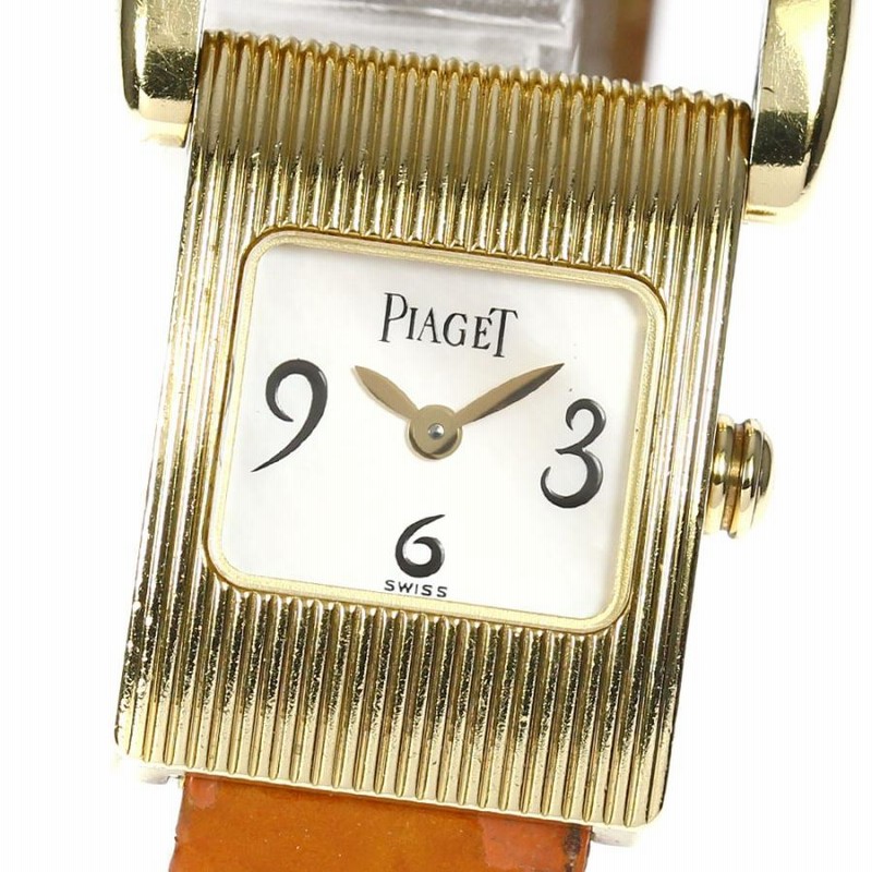 Piaget ピアジェ ミスプロトコール K18YG シェル文字盤 6Pダイヤ