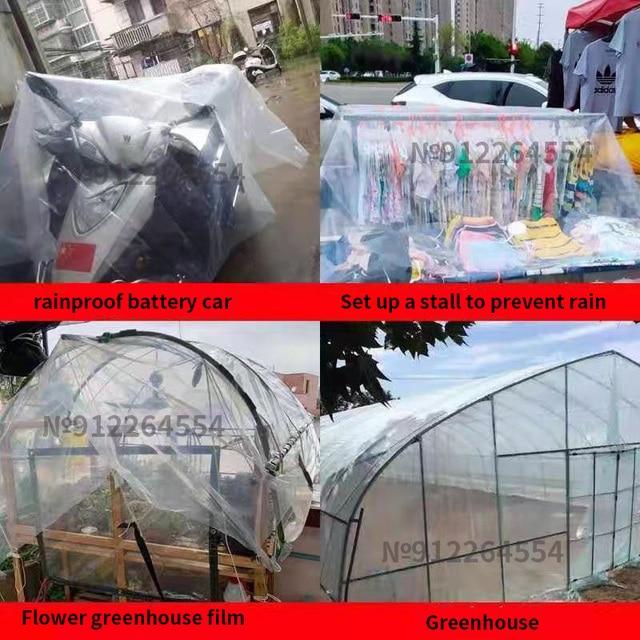 PE透明防水ターポリン、庭、バルコニー、温室、多肉植物、保温用のプラスチック防水フィルム