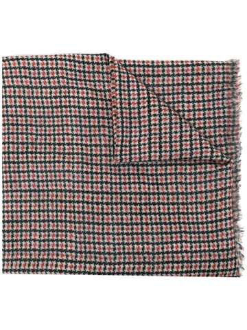 N.Peal - Houndstooth cashmere scarf - unisex - Cashmere - One Size - Multicolour