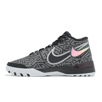 Nike 籃球鞋 LeBron NXXT Genisus EP 男鞋 黑 炫彩 緩震 LBJ 中筒 HF0711-004