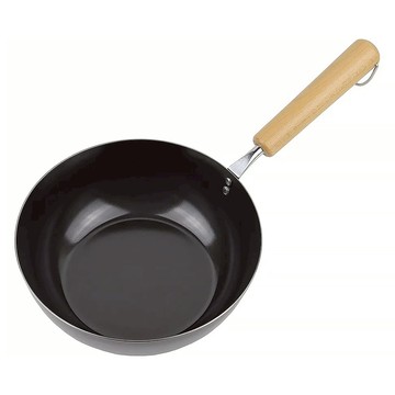 珍珠金屬 鐵職人系列 深醬料鍋 IH適用 日本製 HB-1044  20cm  黑色  1個