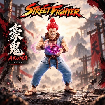新上架👉豪鬼手辦 街頭霸王遊戲周邊阿庫瑪桌面手辦模型擺件收藏品送禮物交換禮物 送朋友禮物