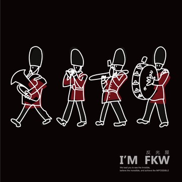 反光屋FKW 反光貼紙 可愛風 小騎兵貼紙 行李箱登機箱 汽車機車反光貼紙 大鼓 小號 法國號 長號 英倫風