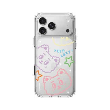 iPhone 17 Pro Max Clear Case（相機按鈕） 透明 - 煎妮花 JENNYHUA - 彩虹雪莉熊