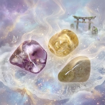 🪼紫府少陽 (紫水晶+黃水晶+阿梅格林)