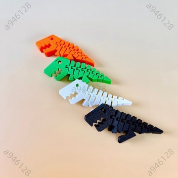 🔥台灣熱銷【免運】霸王龍仿真潮玩 3D 打印恐龍玩具手辦 可活動 作動物擺件 兒童禮物 價格便宜