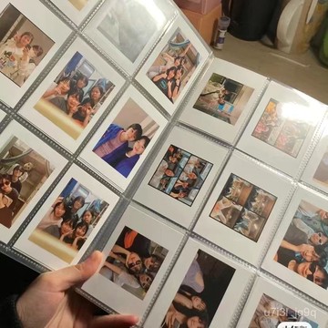 ins拍立得3寸4寸大容量照片明星插頁三寸相冊本電影票小卡收納冊