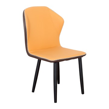 【多瓦娜】佩翁皮餐椅-兩色桔棕色