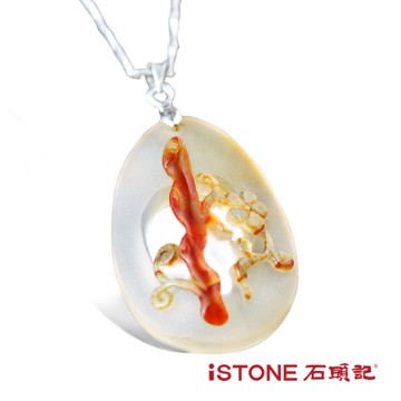石頭記 冰彩玉髓項鍊-一枝獨秀