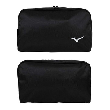 MIZUNO 鞋袋-台灣製 手提袋 鞋履收納 美津濃 33TMB01409 黑白