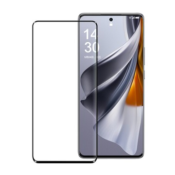 xmart for oppo reno 10(2023) 超透滿版 2.5d 鋼化玻璃貼-黑